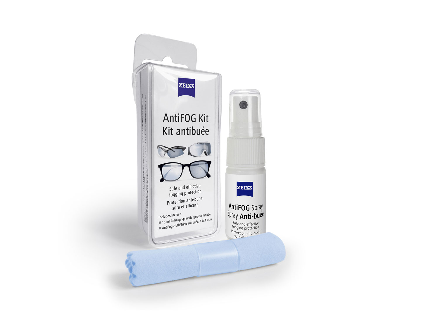 ZEISS Spray nettoyant pour lunettes pour un nettoyage en douceur et en  profondeur de vos verres de lunettes – sans alcool : : Hygiène  et Santé