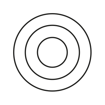 Icon showing three circles.