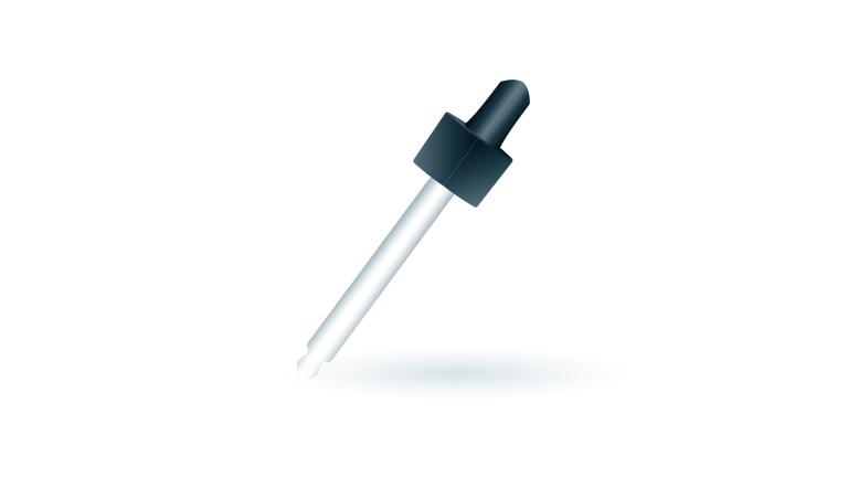 Illustration 3D d’une pipette.